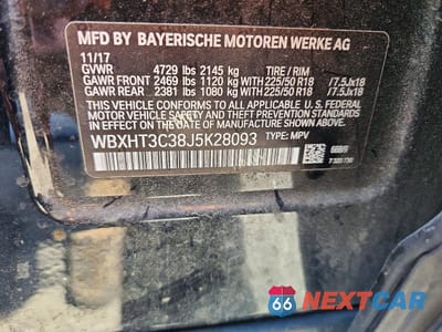 Zdjęcie 12 z 12 samochodu: 2018 BMW X1 XDRIVE28I VIN:WBXHT3C38J5K28093 - miniatura