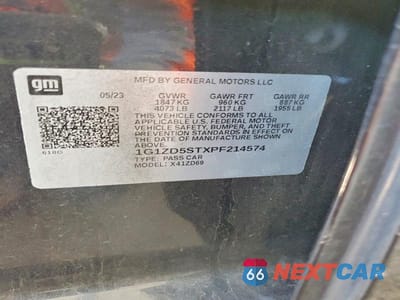 Zdjęcie 13 z 13 samochodu: 2023 CHEVROLET MALIBU LT VIN:1G1ZD5STXPF214574 - miniatura