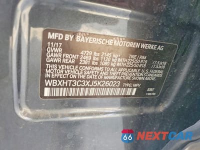 Zdjęcie 13 z 13 samochodu: 2018 BMW X1 VIN:WBXHT3C3XJ5K26023 - miniatura