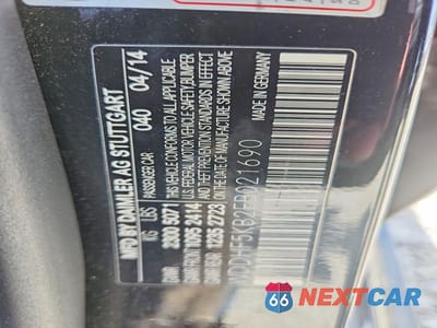 Zdjęcie 12 z 12 samochodu: 2014 MERCEDES-BENZ E 350 VIN:WDDHF5KB2EB021690 - miniatura