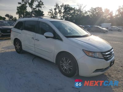 Czwarte zdjęcie samochodu z boku: 2015 HONDA ODYSSEY EXL VIN:5FNRL5H68FB004506 - miniatura