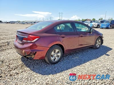 Trzecie zdjęcie samochodu z tyłu: 2013 HONDA CIVIC LX VIN:19XFB2F56DE076984 - miniatura