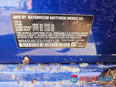 Zdjęcie 12 z 12 samochodu: 2020 BMW M340XI VIN:WBA5U9C03LFH87179 - miniatura