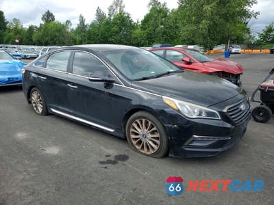 Czwarte zdjęcie samochodu z boku: 2015 HYUNDAI SONATA LIMITED VIN:5NPE34AF2FH126217 - miniatura