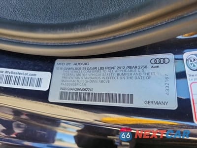 Zdjęcie 12 z 12 samochodu: 2017 AUDI A6 PREMIUM PLUS VIN:WAUG8AFC8HN062241 - miniatura