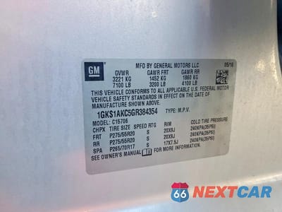 Zdjęcie 12 z 12 samochodu: 2016 GMC YUKON SLE VIN:1GKS1AKC5GR384354 - miniatura