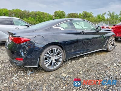 Trzecie zdjęcie samochodu z tyłu: 2018 INFINITI Q60 3.0T LUXE VIN:JN1EV7EL7JM393141 - miniatura