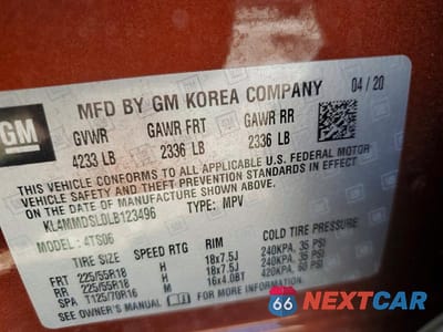 Zdjęcie 13 z 13 samochodu: 2020 BUICK ENCORE GX SELECT VIN:KL4MMDSL0LB123496 - miniatura