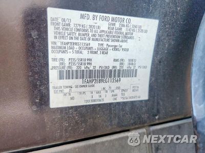 Zdjęcie 12 z 12 samochodu: 2014 FORD TAURUS SEL VIN:1FAHP2E89EG113569 - miniatura