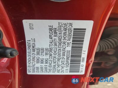 Zdjęcie 12 z 12 samochodu: 2022 HONDA INSIGHT EX VIN:19XZE4F59NE003352 - miniatura