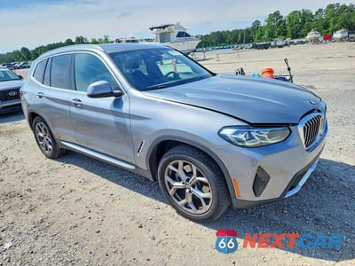 Czwarte zdjęcie samochodu z boku: 2024 BMW X3 SDRIVE30I VIN:5UX43DP01R9V05803 - miniatura