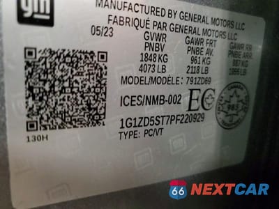 Zdjęcie 13 z 13 samochodu: 2023 CHEVROLET MALIBU LT VIN:1G1ZD5ST7PF220929 - miniatura