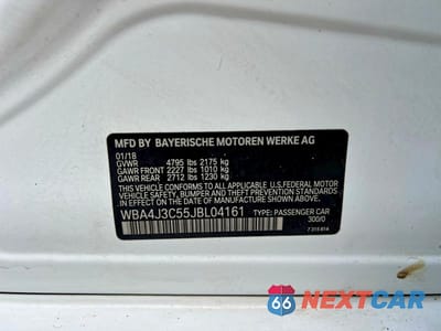 Zdjęcie 10 z 13 samochodu: 2018 BMW 430XI GRAN COUPE VIN:WBA4J3C55JBL04161 - miniatura