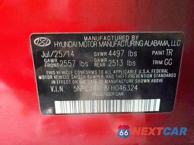 Zdjęcie 12 z 12 samochodu: 2015 HYUNDAI SONATA SPORT VIN:5NPE34AF8FH046324 - miniatura
