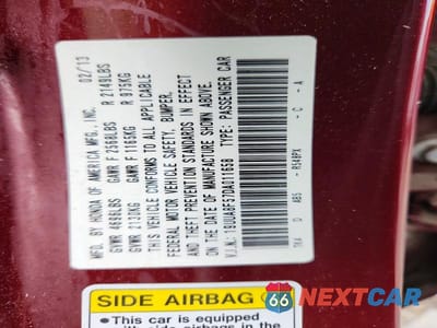 Zdjęcie 13 z 13 samochodu: 2013 ACURA TL TECH VIN:19UUA8F57DA011658 - miniatura