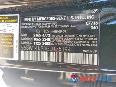 Zdjęcie 13 z 13 samochodu: 2016 MERCEDES-BENZ C 300 4MATIC VIN:55SWF4KB0GU175194 - miniatura