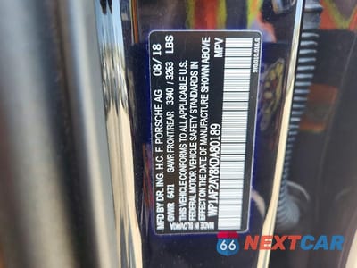 Zdjęcie 12 z 12 samochodu: 2019 PORSCHE CAYENNE TURBO VIN:WP1AF2AY8KDA80189 - miniatura