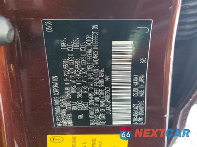 Zdjęcie 13 z 13 samochodu: 2009 LEXUS RX 350 VIN:JTJGK31U699852502 - miniatura