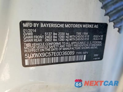 Zdjęcie 13 z 13 samochodu: 2014 BMW X3 XDRIVE28I VIN:5UXWX9C57E0D36089 - miniatura