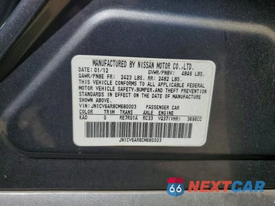 Zdjęcie 12 z 12 samochodu: 2012 INFINITI G37 SEDAN X VIN:JN1CV6AR8CM680003 - miniatura