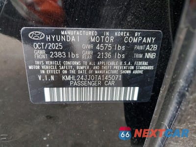 Zdjęcie 12 z 12 samochodu: 2026 HYUNDAI SONATA HYBRID BLUE VIN:KMHL24JJ0TA145071 - miniatura