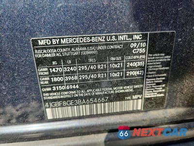Zdjęcie 13 z 13 samochodu: 2011 MERCEDES-BENZ GL 550 4MATIC VIN:4JGBF8GE3BA654667 - miniatura