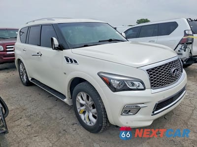 Czwarte zdjęcie samochodu z boku: 2015 INFINITI QX80 BASE VIN:JN8AZ2NEXF9081091 - miniatura