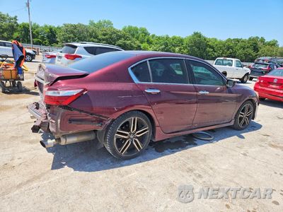 Trzecie zdjęcie samochodu z tyłu: 2017 HONDA ACCORD SPORT VIN:1HGCR2F53HA067698 - miniatura