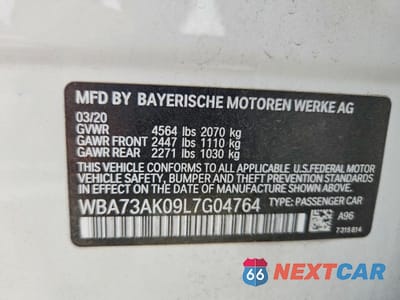 Zdjęcie 12 z 12 samochodu: 2020 BMW 228XI VIN:WBA73AK09L7G04764 - miniatura