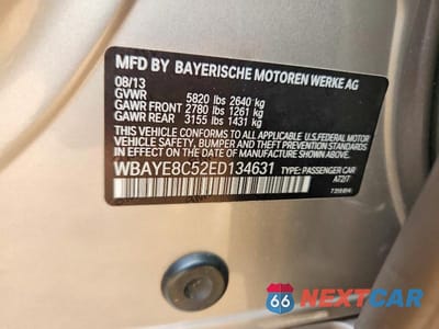 Zdjęcie 13 z 13 samochodu: 2014 BMW 750 LI VIN:WBAYE8C52ED134631 - miniatura