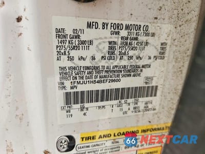 Zdjęcie 13 z 13 samochodu: 2011 FORD EXPEDITION XLT VIN:1FMJU1H54BEF29600 - miniatura