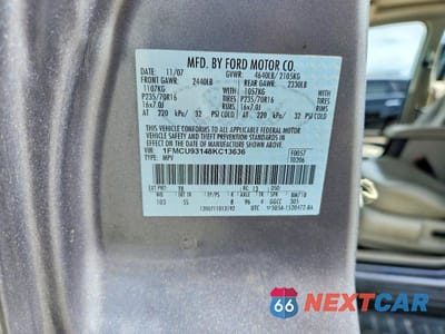 Zdjęcie 14 z 14 samochodu: 2008 FORD ESCAPE XLT VIN:1FMCU93148KC13636 - miniatura
