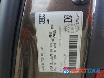 Zdjęcie 12 z 12 samochodu: 2017 AUDI A4 TECHNIK VIN:WAUCNAF45HN020755 - miniatura