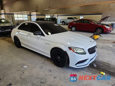 Czwarte zdjęcie samochodu z boku: 2020 MERCEDES-BENZ C 63 AMG VIN:55SWF8GB0LU332278 - miniatura