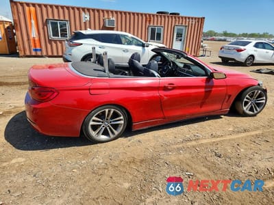Trzecie zdjęcie samochodu z tyłu: 2018 BMW 430I VIN:WBA4Z1C59JEC59224 - miniatura