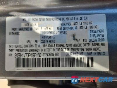 Zdjęcie 12 z 12 samochodu: 2015 MAZDA 3 TOURING VIN:3MZBM1V70FM193150 - miniatura
