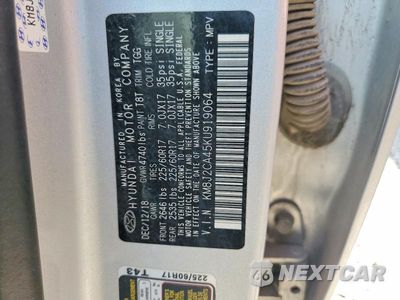 Zdjęcie 13 z 13 samochodu: 2019 HYUNDAI TUCSON SE VIN:KM8J2CA45KU919064 - miniatura
