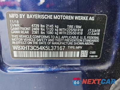 Zdjęcie 13 z 13 samochodu: 2019 BMW X1 XDRIVE28I VIN:WBXHT3C54K5L37167 - miniatura