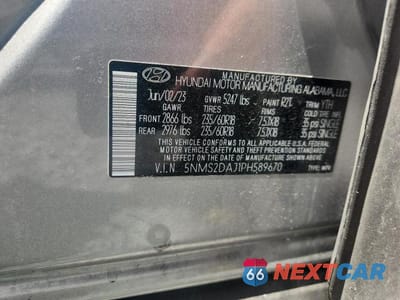 Zdjęcie 13 z 13 samochodu: 2023 HYUNDAI SANTA FE SEL VIN:5NMS2DAJ1PH589670 - miniatura