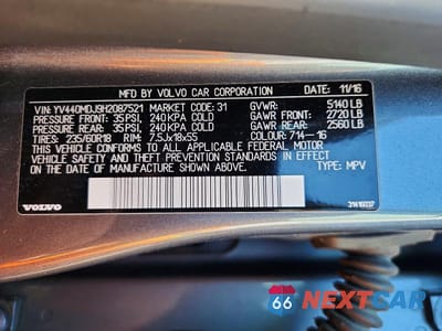 Zdjęcie 13 z 13 samochodu: 2017 VOLVO XC60 VIN:YV440MDJ9H2087521 - miniatura
