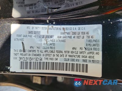Zdjęcie 12 z 12 samochodu: 2017 TOYOTA YARIS IA BASE VIN:3MYDLBYV5HY180194 - miniatura