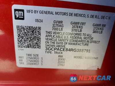 Zdjęcie 12 z 12 samochodu: 2024 CHEVROLET SILVERADO C1500 LT VIN:3GCPACE84RG388791 - miniatura
