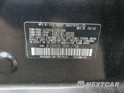 Zdjęcie 23 z 24 samochodu: 2011 SUBARU IMPREZA 2.5I PREMIUM VIN:JF1GH6B67BH812756 - miniatura