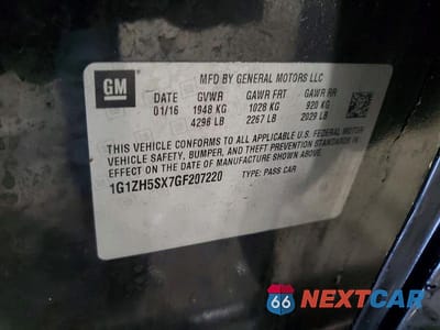Zdjęcie 12 z 12 samochodu: 2016 CHEVROLET MALIBU PREMIER VIN:1G1ZH5SX7GF207220 - miniatura
