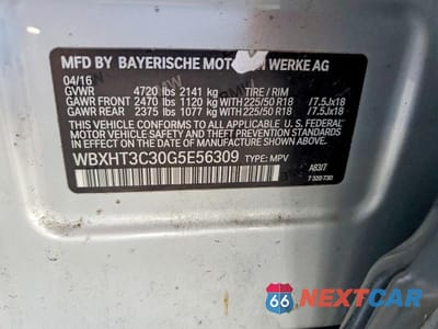 Zdjęcie 12 z 12 samochodu: 2016 BMW X1 XDRIVE28I VIN:WBXHT3C30G5E56309 - miniatura