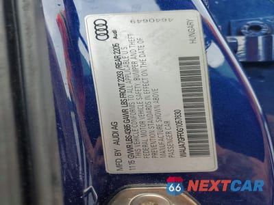 Zdjęcie 12 z 12 samochodu: 2016 AUDI A3 PREMIUM VIN:WAUA7GFF0G1057630 - miniatura