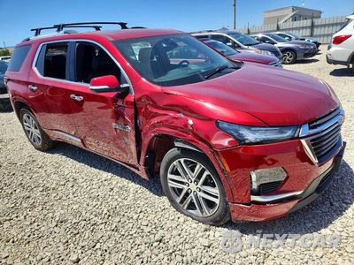 Czwarte zdjęcie samochodu z boku: 2022 CHEVROLET TRAVERSE HIGH COUNTRY VIN:1GNEVNKW6NJ160141 - miniatura