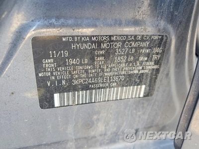 Zdjęcie 12 z 12 samochodu: 2020 HYUNDAI ACCENT VIN:3KPC24A69LE113670 - miniatura
