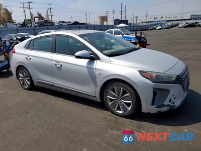 Czwarte zdjęcie samochodu z boku: 2018 HYUNDAI IONIQ LIMITED VIN:KMHC05LC7JU063540 - miniatura