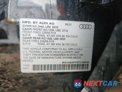 Zdjęcie 12 z 12 samochodu: 2023 AUDI Q5 PREMIUM 40 VIN:WA1ABAFY5P2168548 - miniatura